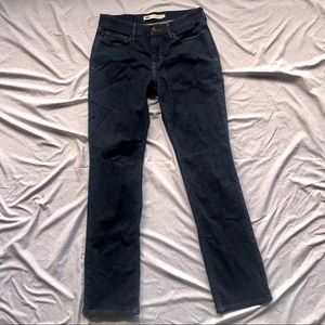 Levis 525 perfect waist women’s jeans size 8 dark denim